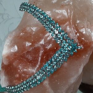 925 Blue Apatite Necklace.